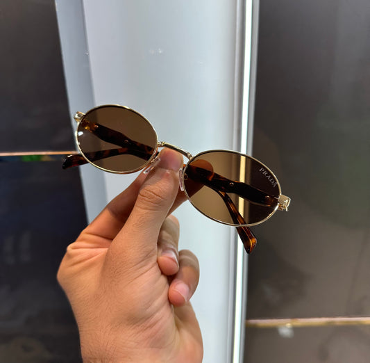 Prada Milano Brown Tiger SRK EDITION Luxury Shade With Original Packing Store Article