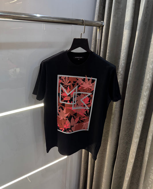Michael Kors Black Logo Print Premium Smart Fit T-Shirt