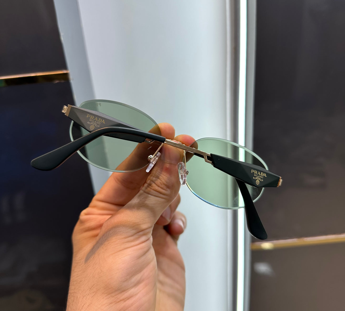 Prada Milano Green Luxury Shade With Original Packing Store Article