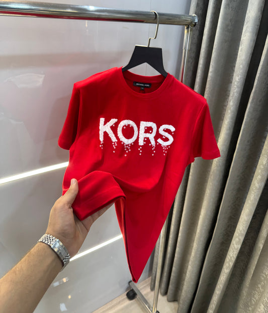 Michael Kors Red Classic Smart Fit T-Shirt