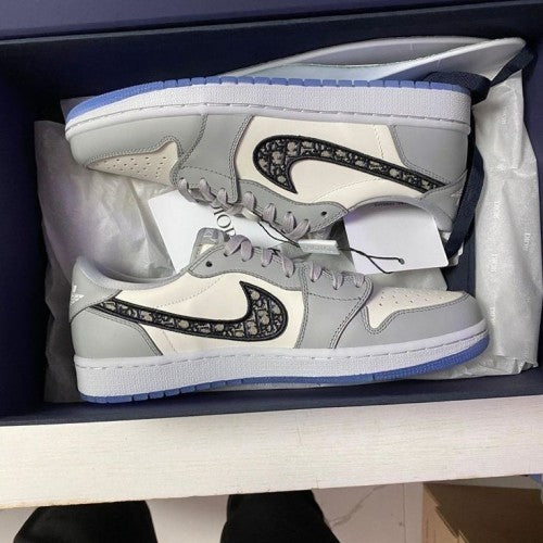 Nike Jordan 1 Low Diorr With 2 Keychain Semi UA With All Accessories And Og Box Packing