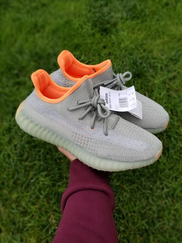 Adidas Yeezy Boost 350  Desert Sage Green Orange semi Ua quality With Accessories And Og Box