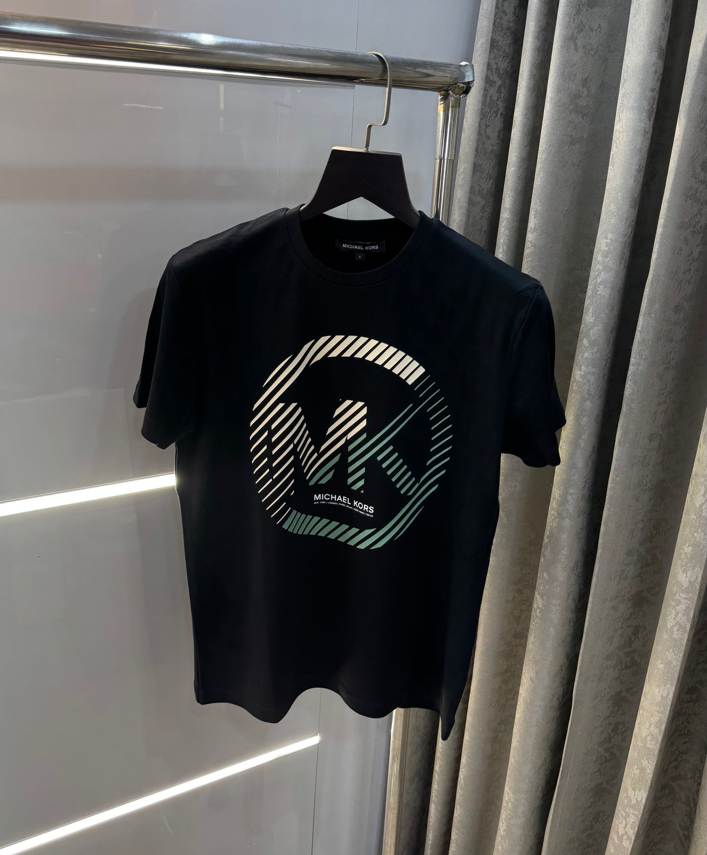 Michael Kors Black Logo Print Premium Smart Fit T-Shirt