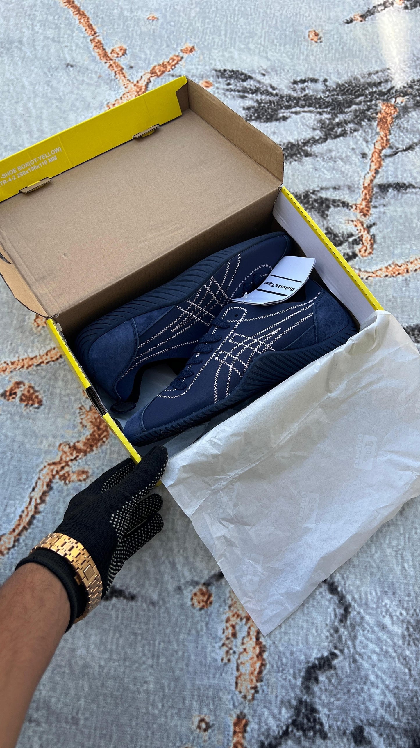 Onitsuka Tiger Sclaw Navy Blue With Ig Box And Packing