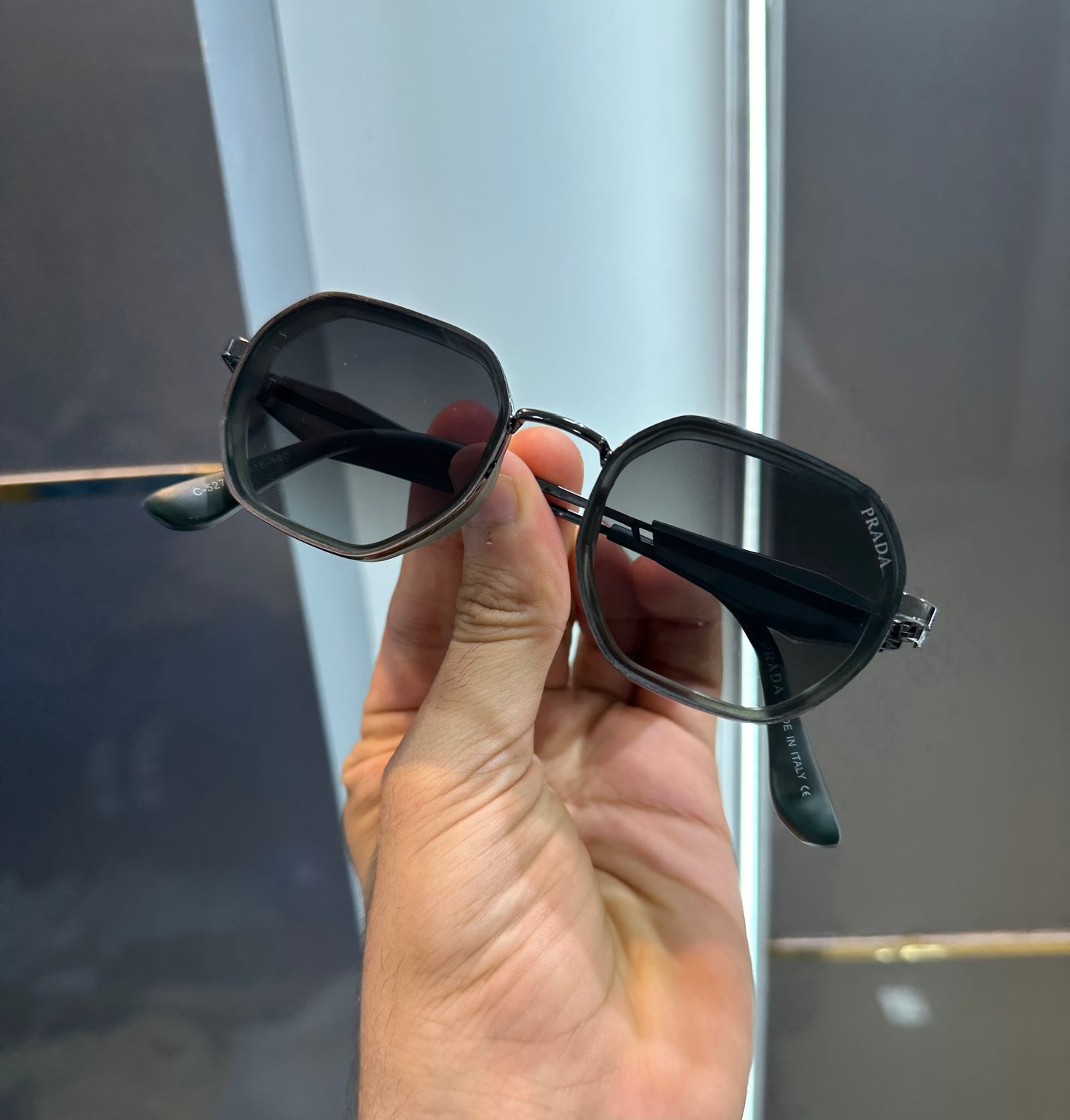Prada Milano Gun Green limited Edition Luxury Shade With Original Packing