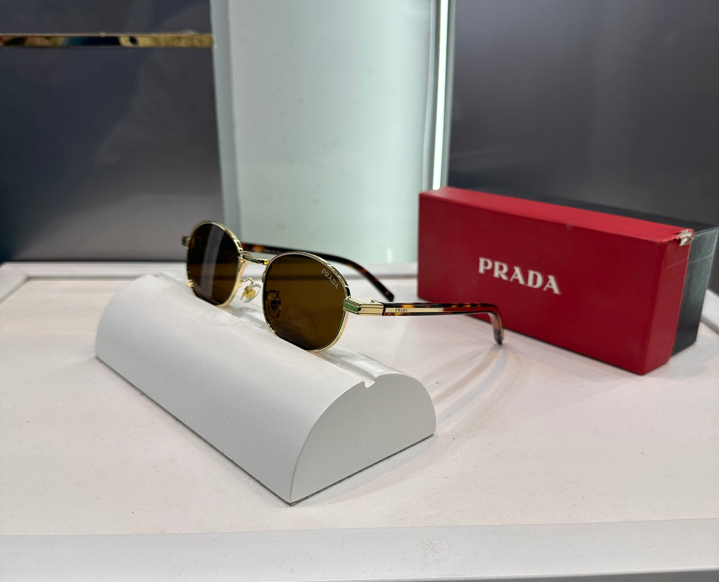 Prada Milano Brown Limited Edition Limited Edition Luxury Frame With Original Packing