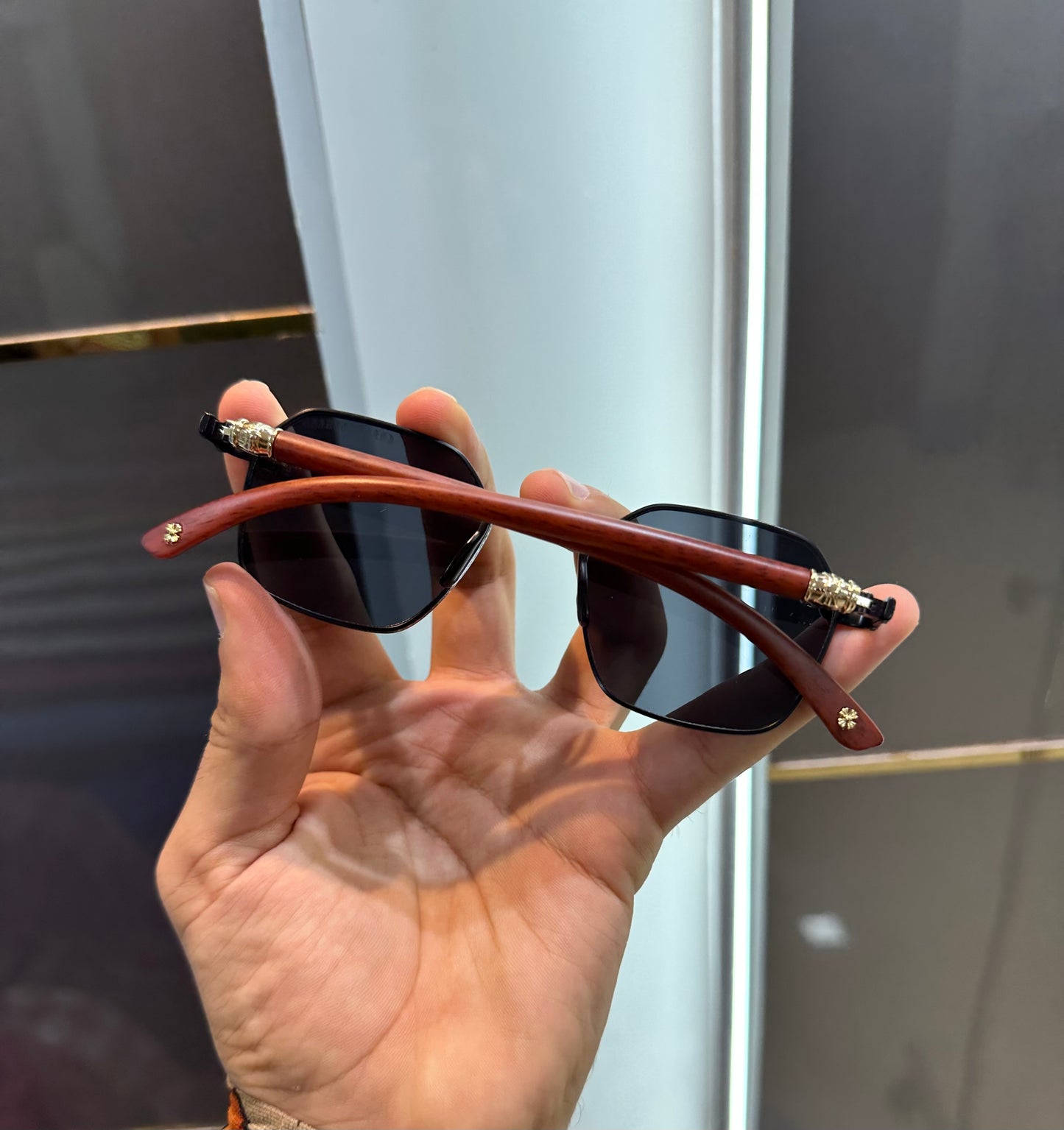 Chrome Hearts Brown Black Limited Edition Luxury Shade With Original Packing