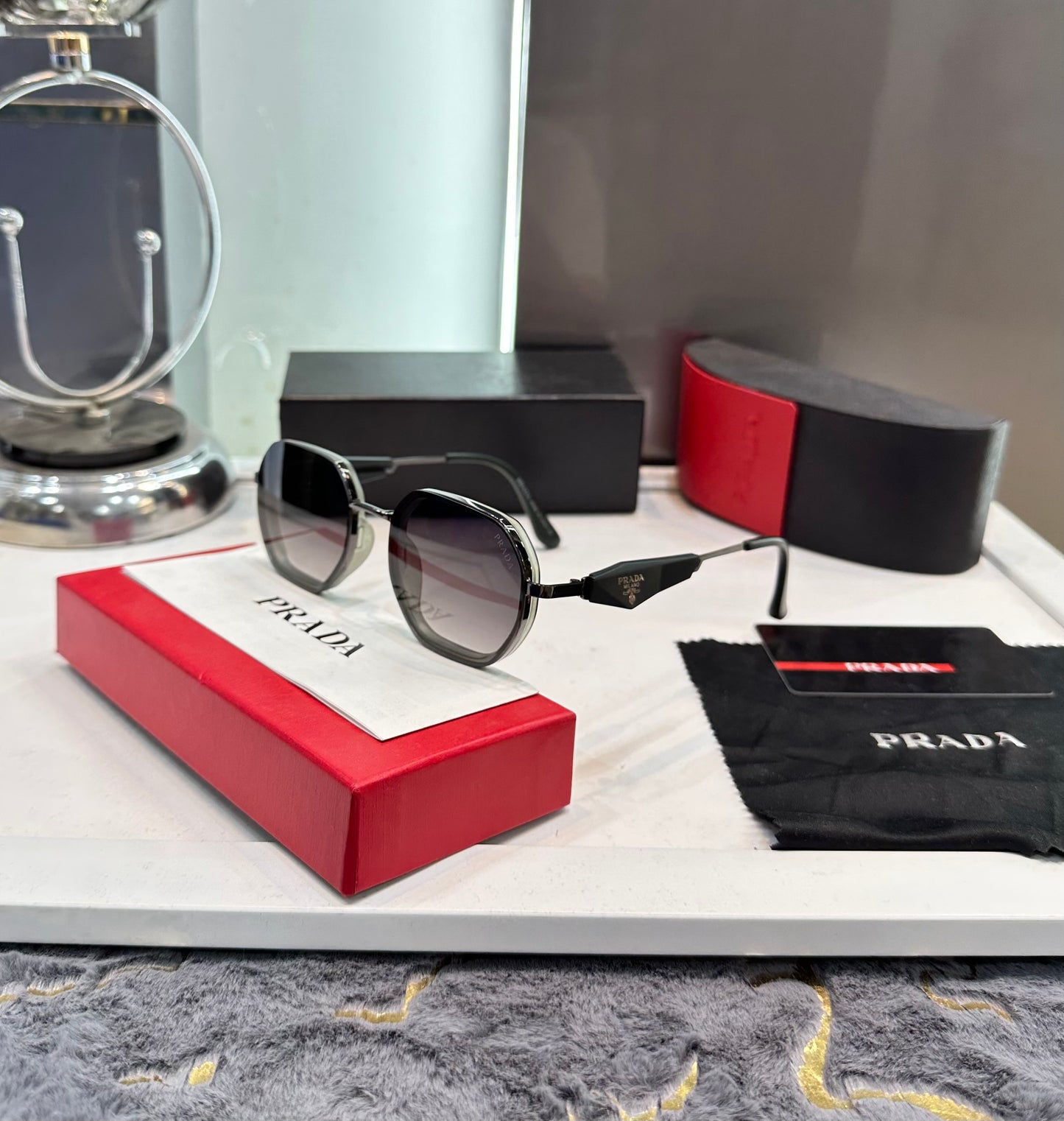 Prada Milano Gun Green limited Edition Luxury Shade With Original Packing