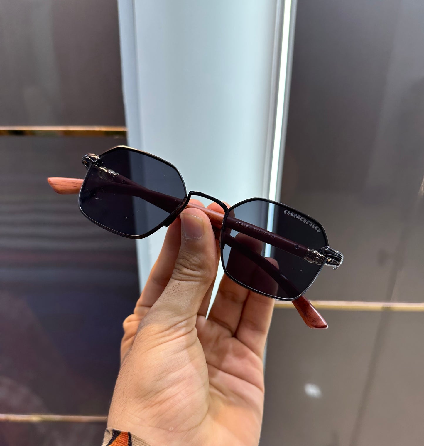 Chrome Hearts Brown Black Limited Edition Luxury Shade With Original Packing